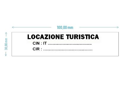 STRUTTURE RICETTIVE, INTRODUZIONE DEL CODICE IDENTIFICATIVO NAZIONALE (CIN) 