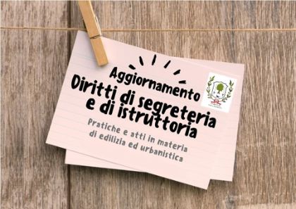 Rivalutazione Tariffe Urbanistiche