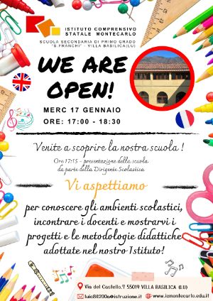 Volantino Open Day 2024 Villa Basilica